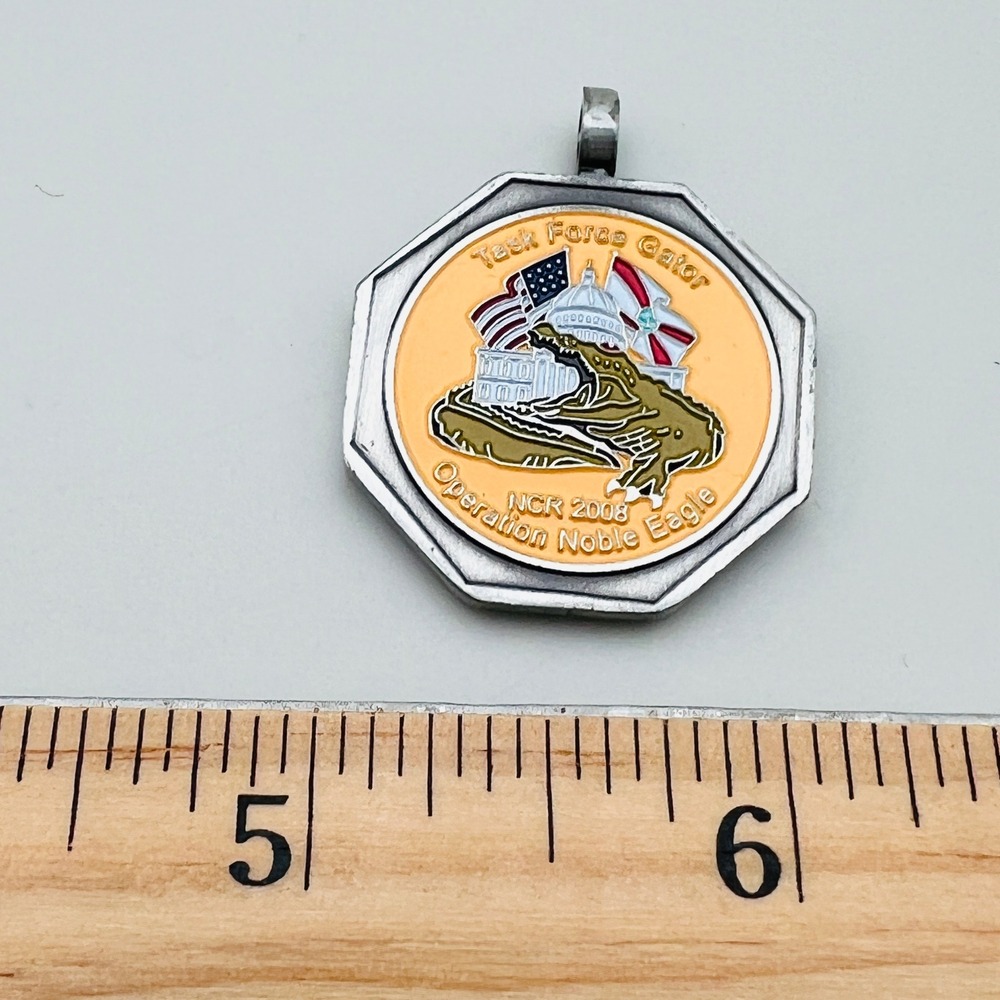 Task Force Gator Pendant Medallion Operation Noble Eagle Florida National Guard - Picture 5 of 10
